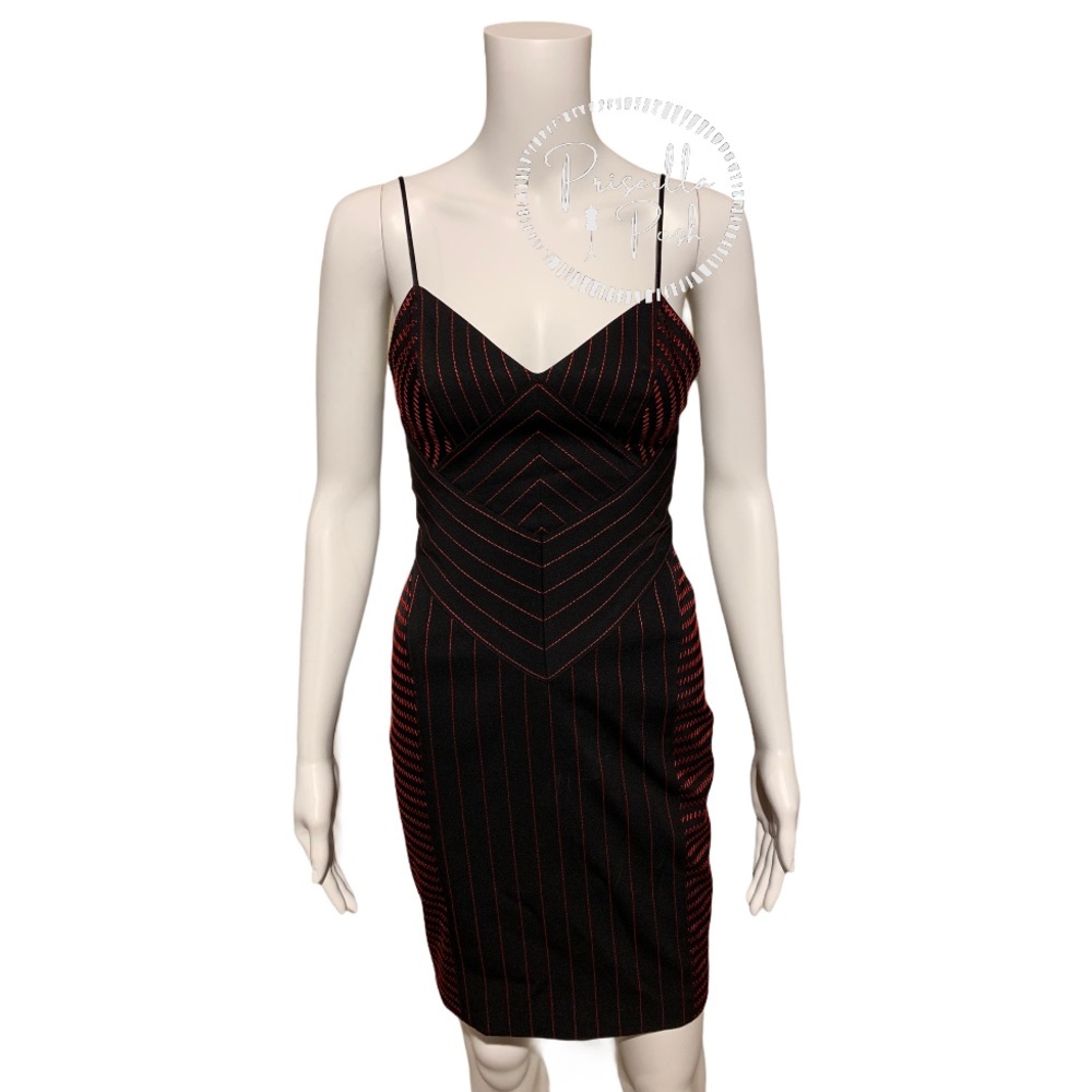 Alexander Wang Black Dress With Red Detail Bodycon - Picture 6 of 16
